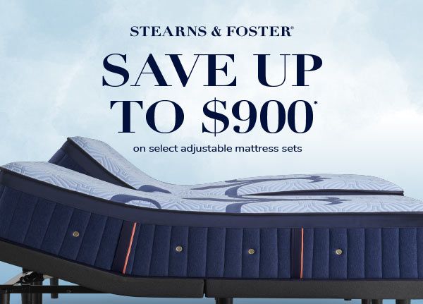 Stearns & Foster save up to $900